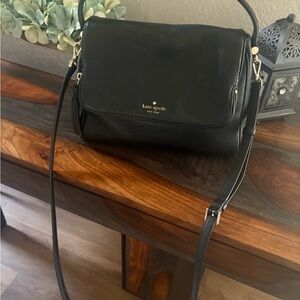 Kate Spade Black Pebbled Leather Crossbody Bag